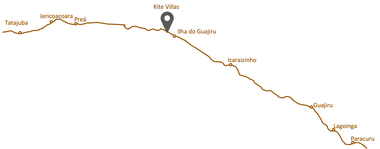 Mapa da região Nordeste do Brasil
